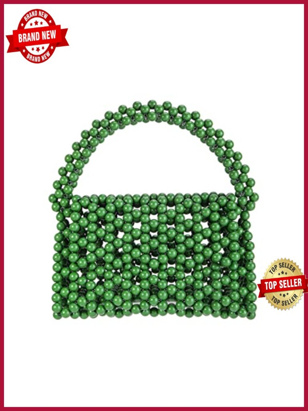 Candy Color Acrylic Beaded Hollow Handbag Evening Clutch Triangle Bag Wedding